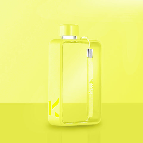 Kin Square Water Bottle - Neon Yellow