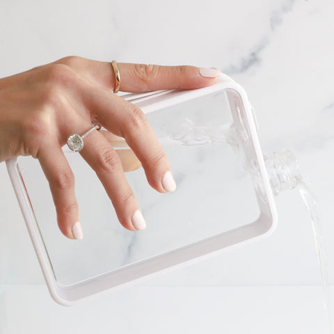 Kin Square Water Bottle - White